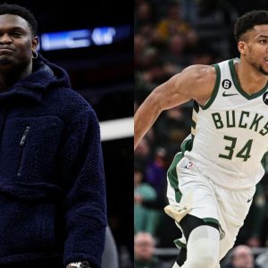 Zion Williamson is Flabbergasted and Dumbfounded as Giannis Antetokounmpo Throws Down a Vicious Dunk Over his Pelicans