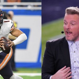 Justin Fields and Pat McAfee