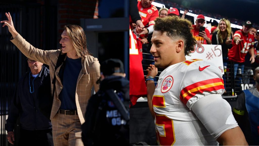 Trevor Lawrence and Patrick Mahomes