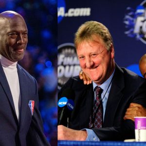 “Larry Bird didn’t take of his top yet”: Michael Jordan Was Once in Awe of Celtics Legend Taking Over a 3-point Contest in Warm-up Gears