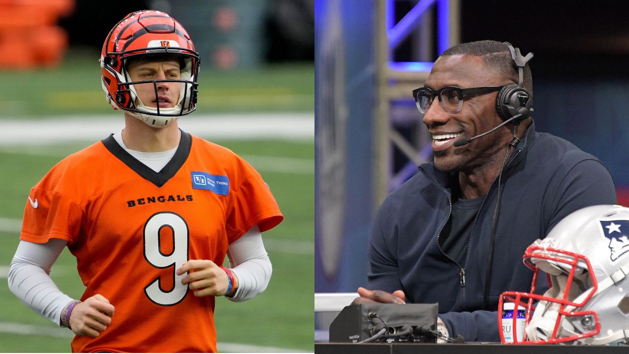 Joe Burrow and Shannon Sharpe