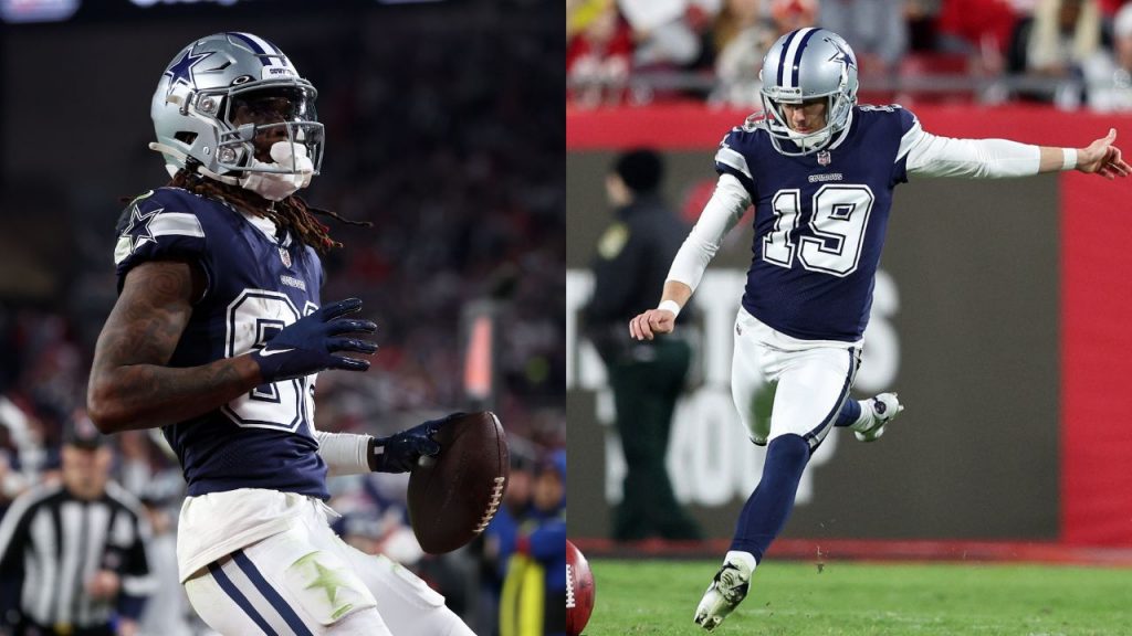 Brett Maher and CeeDee Lamb