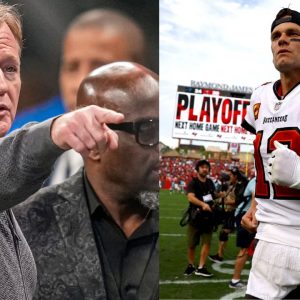 Roger Goodell and Tom Brady
