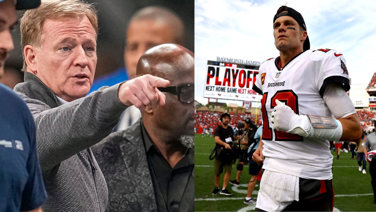 Roger Goodell and Tom Brady