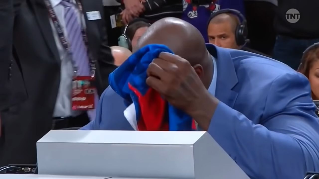 WATCH: Shaquille O'Neal Broke a Sweat While Judging the Greatest Slam Dunk of All Time