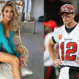 Veronika Rajek and Tom Brady