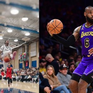"Bronny You Really Are on 1!": LeBron James Celebrates as His Elder Son Breaks Out for a Mid-Game Flashy Dunk