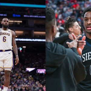 "Bronny James is COLD!": LeBron James Hypes Up His Son After Monster 22 Point Performance