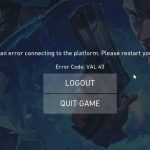 Valorant Error Code 43