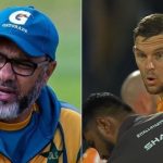 "Shouldn't be allowed": Waqar Younis disapproves Gerhard Erasmus assessing Sharjah Cricket Stadium pitch during strategic timeout in ILT20 2023