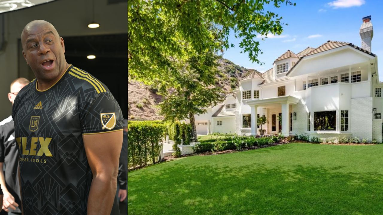WATCH: Video Footage of Magic Johnson's $14.6 Million 10,000-sq-ft Los Angeles Mansion Which is Up For Sale
