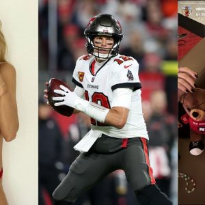 Tom Brady and Veronika Rajek