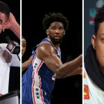 Who is Joel Embiid supporting in Eagles vs Chiefs at the NFL Super Bowl LVII?