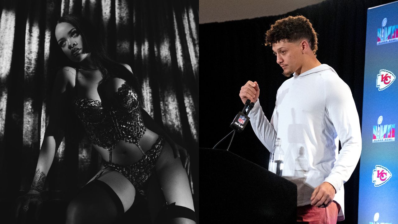 Rihanna and Patrick Mahomes