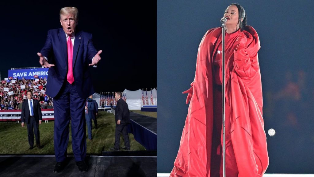 Donald Trump and Rihanna