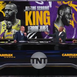 “Row 6? More Like Row 66!”: Shaquille O’Neal Trolled Kenny Smith On Inside the NBA for His Seats on LeBron James’ Record Night