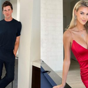 Tom Brady and Veronika Rajek