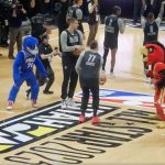 WATCH: Luka Doncic Hits Ridiculous Behind-the-back Half-court Shot Copying the Sixers Mascot During All-Star Warmups 