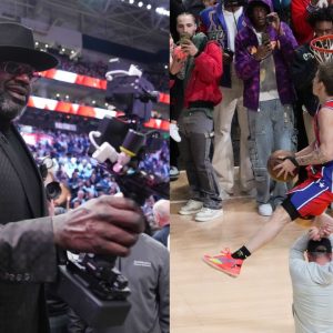 Before the event, Shaquille O'Neal advised the 2023 All-Star Dunk Contest Winner Mac McClung to not miss a dunk.