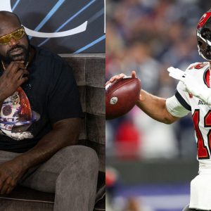 Shaq O'Neal and Tom Brady