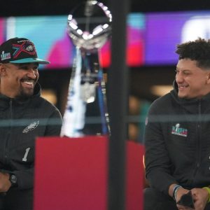 Following in Patrick Mahomes’ Footsteps, $255 Million QB Jalen Hurts Shows His Batting Prowess for Favorite MLB Team