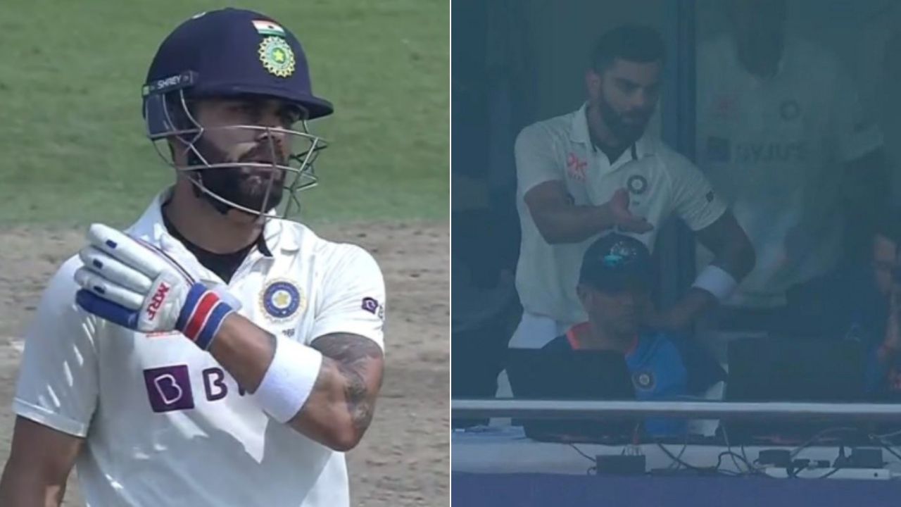 IND vs AUS 2023: Virat Kohli dismissal today Twitter reacts furiously as Kohli can't believe Nitin Menon's decision