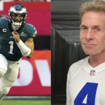 Jalen Hurts and Skip Bayless