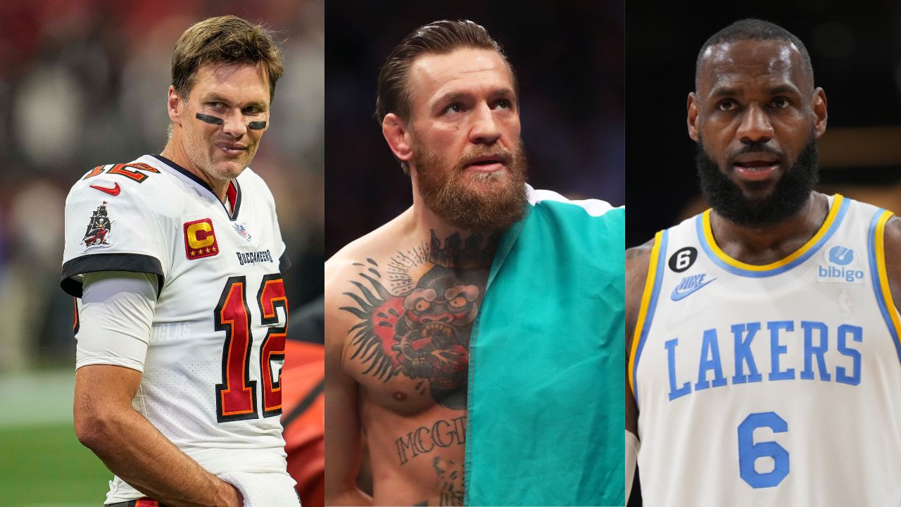 Conor McGregor Tom Brady LeBron James