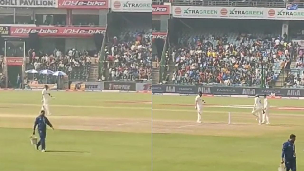 IND vs AUS 2023: "King is here" - Fans chant 'Kohli Kohli' as Virat Kohli replaces Rohit Sharma on Day 2 at Arun Jaitley Stadium