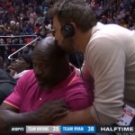 WATCH: Shaquille O’Neal Gives Ben Affleck the Death Stare After 'AIR' Director Kisses His Forehead During All-Star Weekend