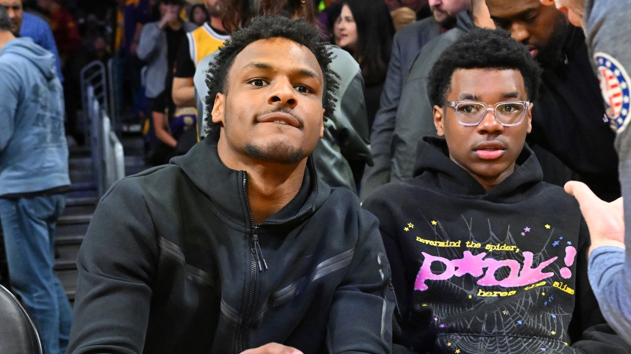 WATCH: LeBron James' Son, Bronny James, Rapping Bar for Bar and Sinking Shots While Warming up