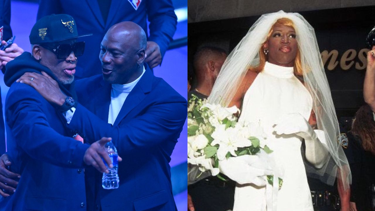 WATCH: Michael Jordan's Brilliant Reaction to Dennis Rodman's Cross-Dressing on National TV