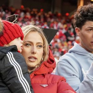 Brittany Mahomes and Jackson Mahomes