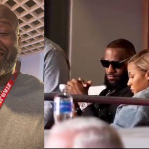 Shaq O'Neal and LeBron james