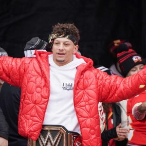 "Patrick Mahomes was so wasted, he gave the Lombardi away": Chiefs QB one-ups Tom Brady in drunken parade antics by handing off the Super Bowl trophy