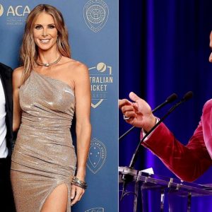 "David Warner turned up everyone": Usman Khawaja jokes around David Warner and Candice Warner posing for cameras during Cricket Australia's annual awards