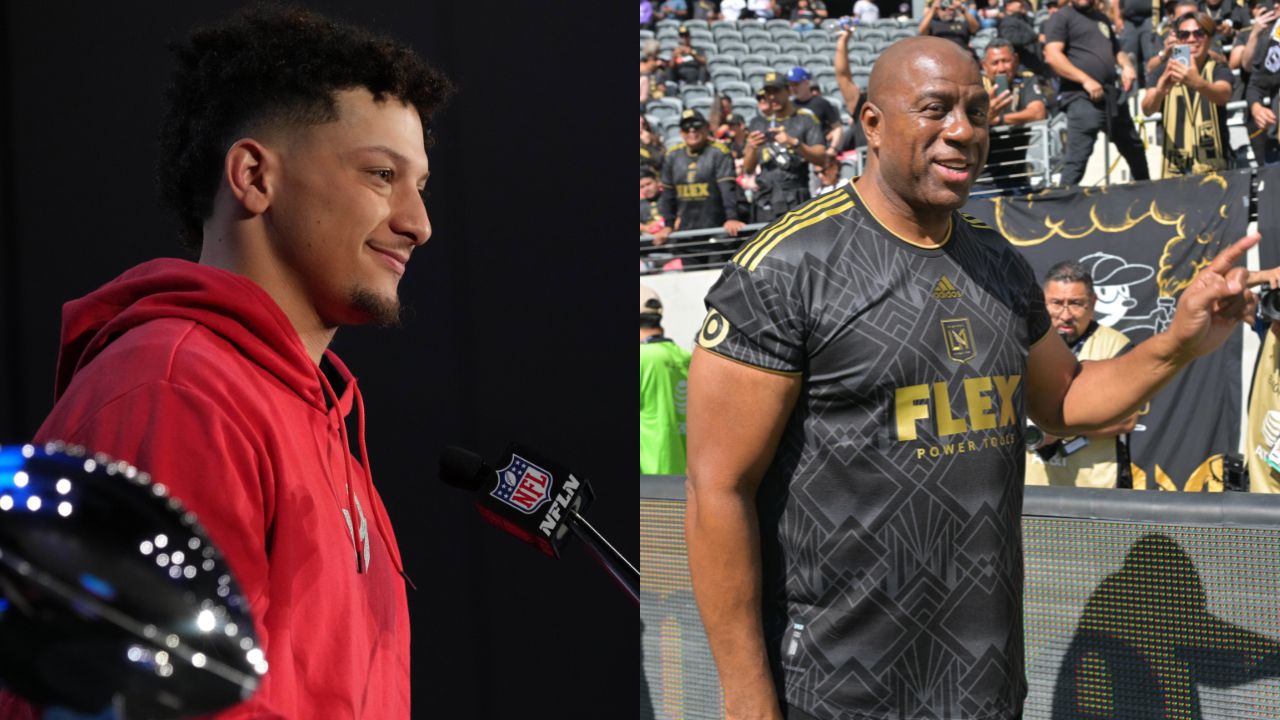 Patrick Mahomes and Magic Johnson