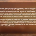 The Last of Us PC Delayed as Naughty Dog wants to Get it in "The Best Shape Possible"