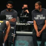 76ers star guard James Harden opens up about parting ways with Nets following Kyrie Irving and Kevin Durant's trade.