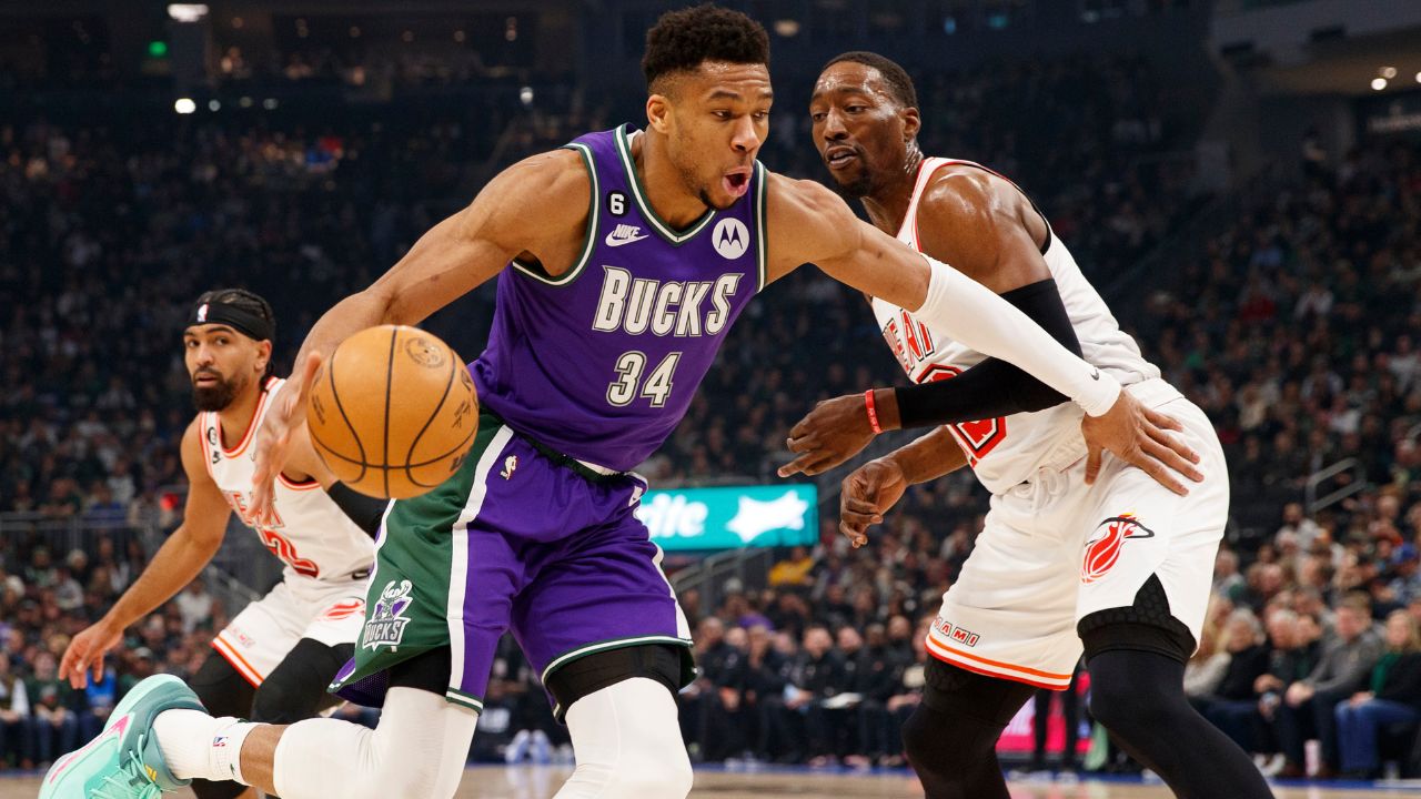 Bam Adebayo Puts Giannis Antetokounmpo in the Same Group as Michael Jordan, Kobe Bryant & LeBron James For His Video Game-ish Abilities