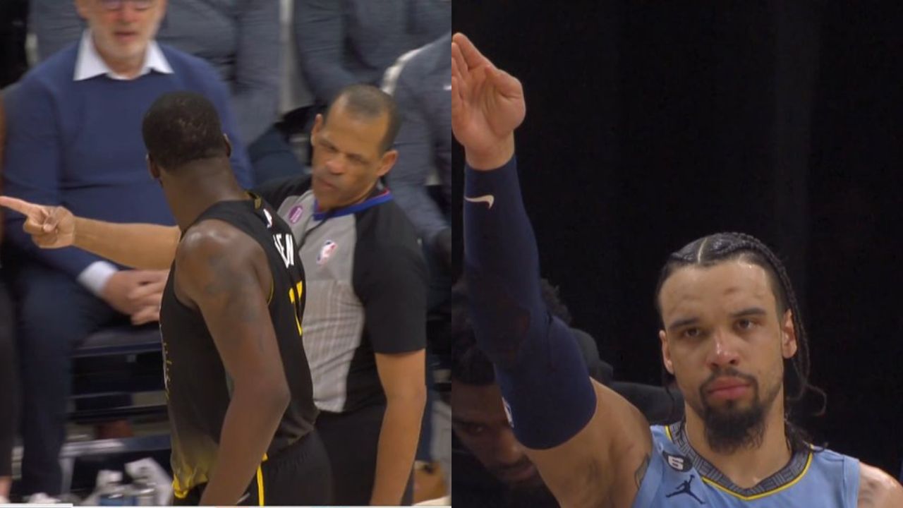 WATCH: Dillion Brooks' Straightfaced and Funny Reaction to Draymond Green Getting Called for Offensive Foul