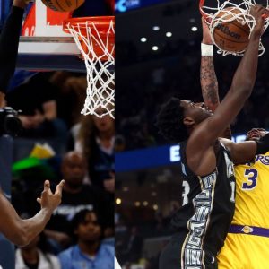 "Anthony Davis Almost Got Hurt Again Tonight": NBA World Reacts to 'Humiliating' Jaren Jackson Jr Dunk on 6ft 10" AD