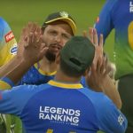 Why is Shahid Afridi not playing today's LLC 2023 match between Asia Lions and India Maharajas in Doha?