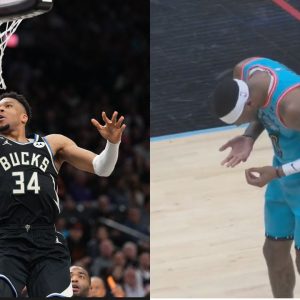 Watch: Giannis Antetokounmpo Knocks Suns Player's Tooth Out With a Shoulder Barge!