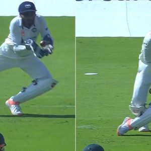 KS Bharat dropped catch video: Bharat wicket keeper drops Travis Head off Umesh Yadav in 6th over of Ahmedabad Test