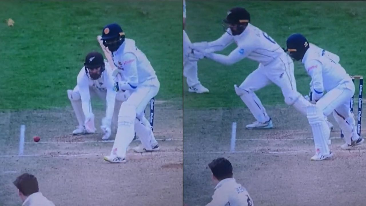 Watch: Michael Bracewell bowls huge wide to Prabath Jayasuriya as wind causes unreal drift in Wellington Test