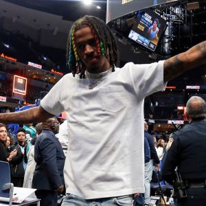 "IT'S A PARADE INSIDE MY CITY YEAAA": Ja Morant Quotes Outlandish Rap Song With 'Guns and Violence' in First Courtside Appearance