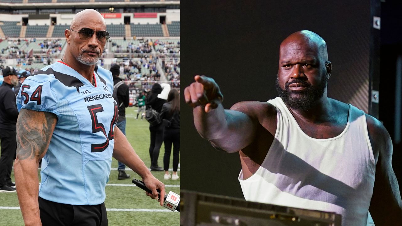 The Rock Shaquille O'Neal