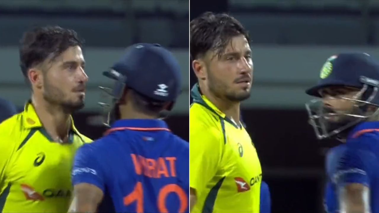 Watch: Virat Kohli and Marcus Stoinis Bump Into Each Other Intentionally at MA Chidambaram Stadium