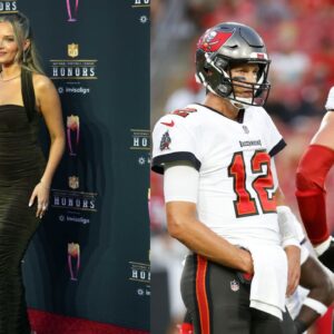 Gorgeous Camille Kostek Calls Her Beau Gronk & His Pal Tom Brady “Bad Boys” & the NFL Legends Are Loving It